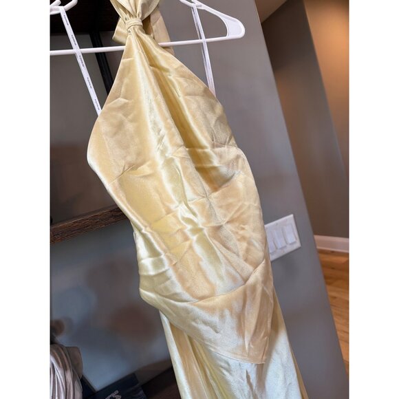 retrofete Ester Satin Maxi Dress Yuzu Womens Size Large - Picture 7 of 13